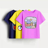 Boys-Pack Of 3 Minisoft Cotton Tees