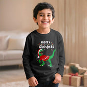 MiniSoft Cotton Full Sleeves Tee – Dino Christmas