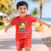 PlaySoft Cotton Co-ord – Mumma Dig Red