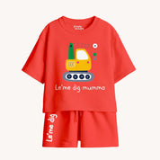 PlaySoft Cotton Co-ord – Mumma Dig Red