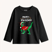 MiniSoft Cotton Full Sleeves Tee – Dino Christmas