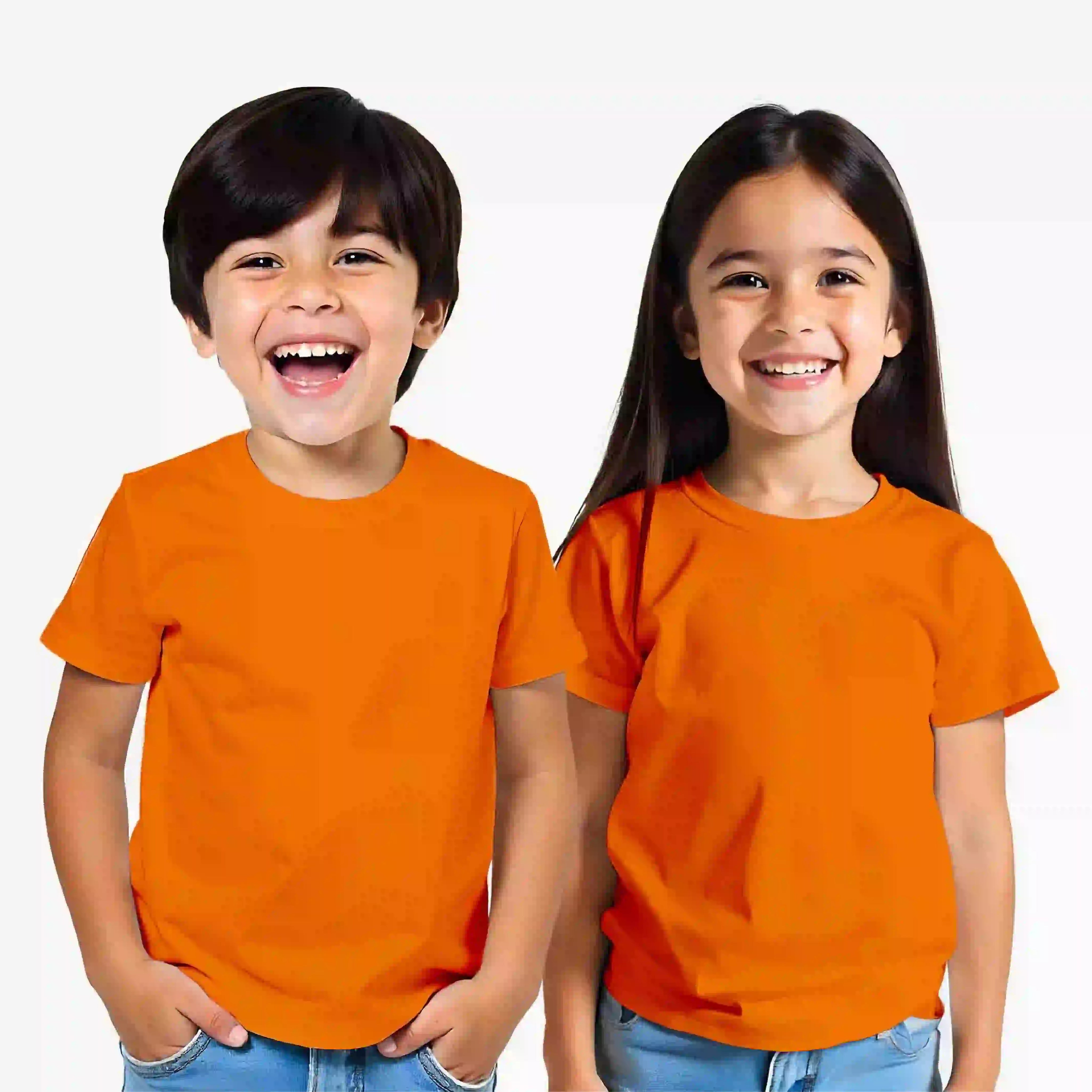 Kids-Pack Of 3 Solids Tshirts