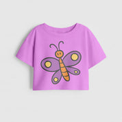 MiniSoft Cotton Crop Top – Butterfly