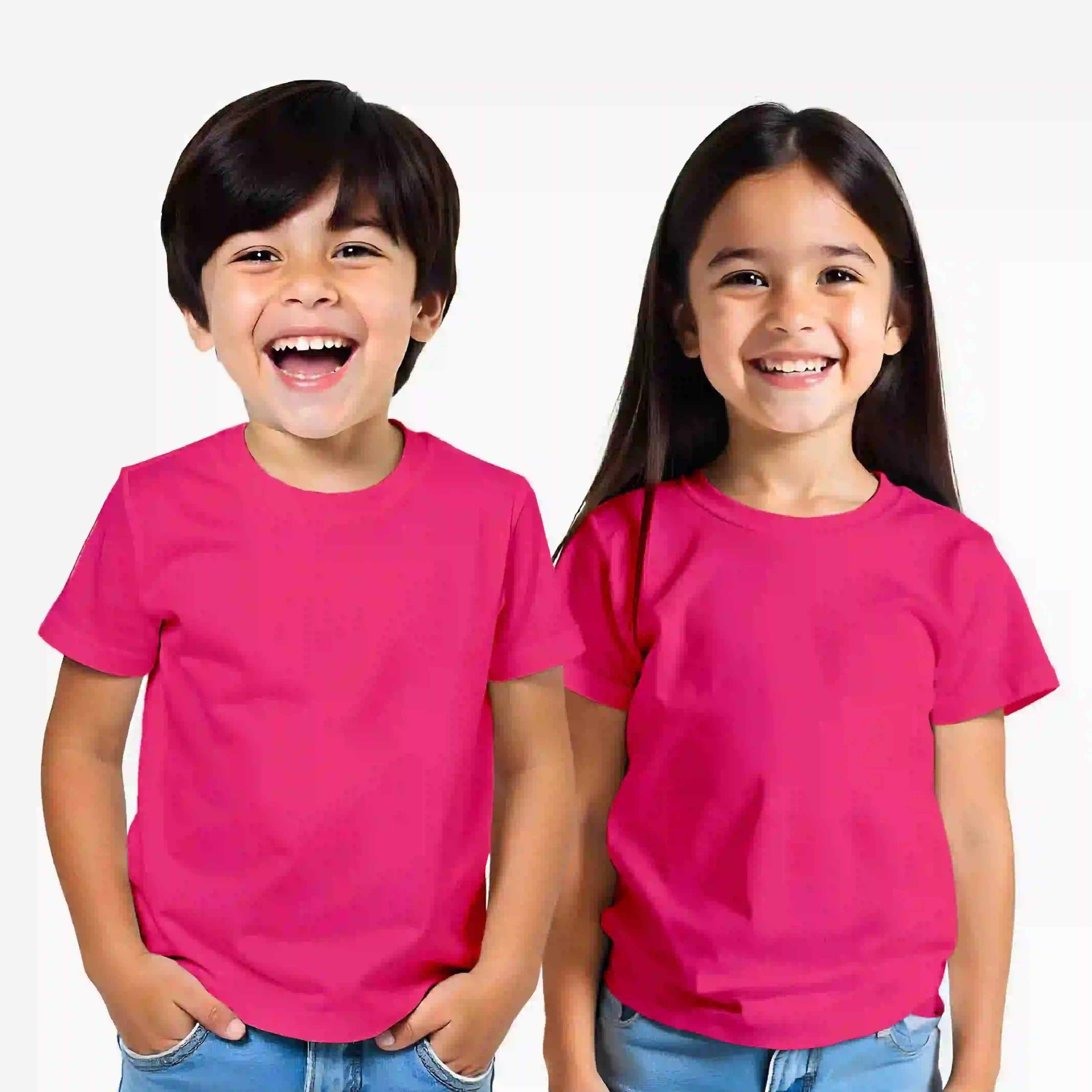 Kids-Pack Of 3 Solids Tshirts