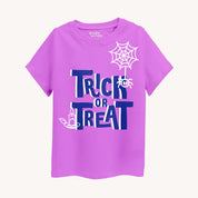 Girls Lavender Trick or Treat T-shirt