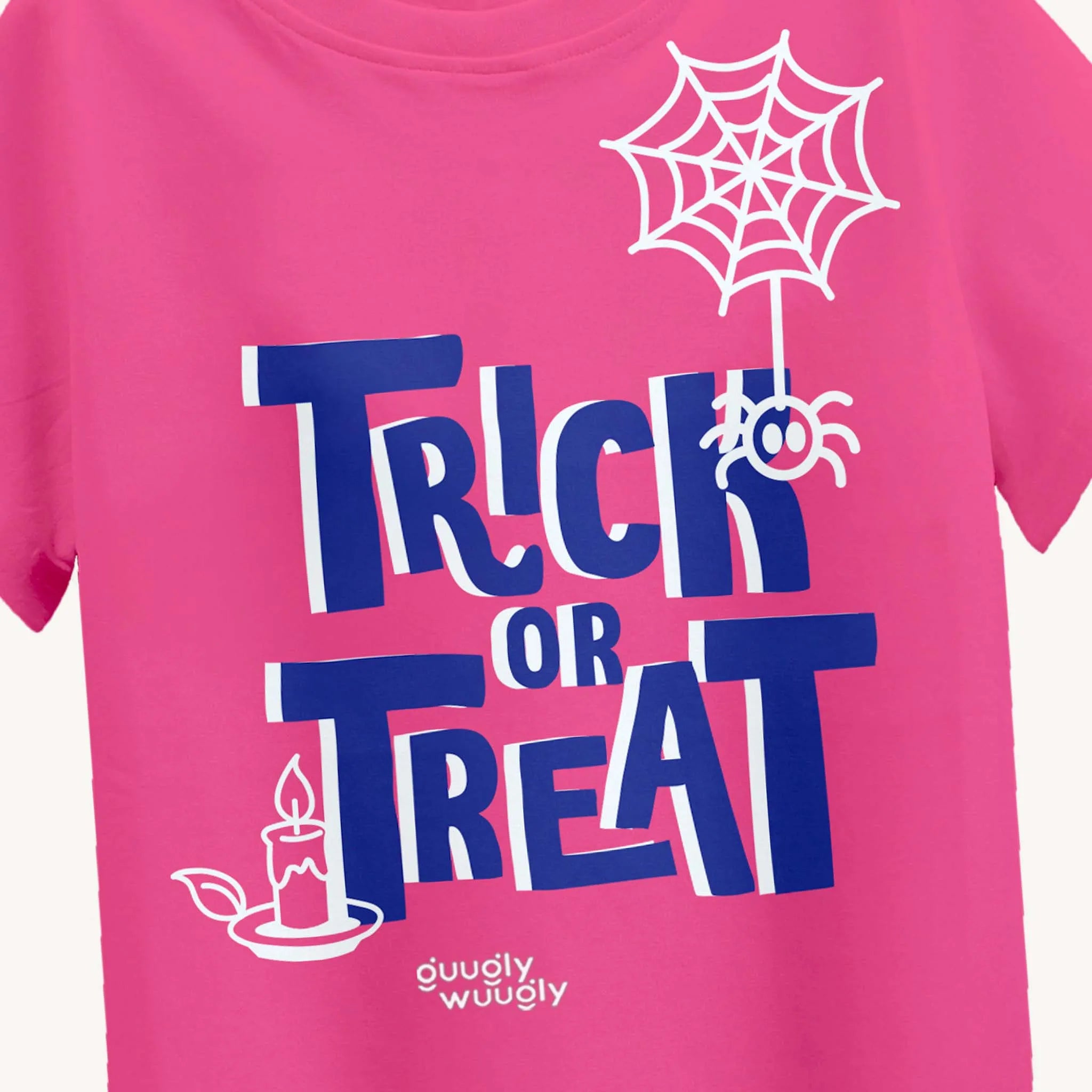 Girls' Pink Trick or Treat T-shirt