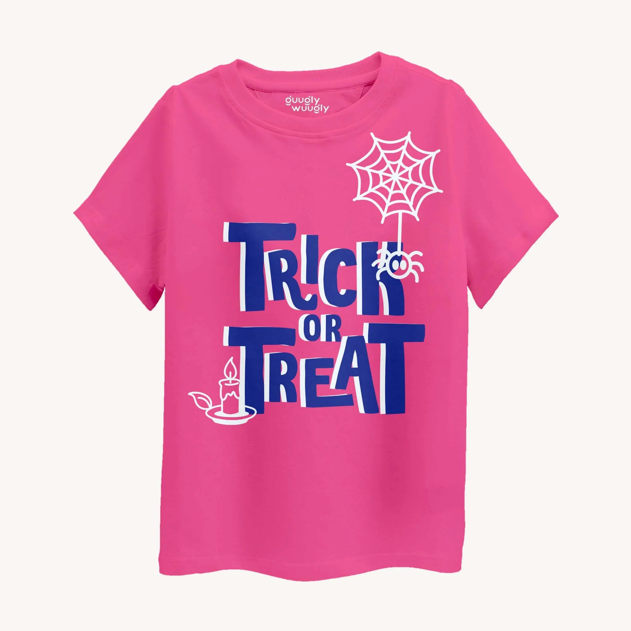 Girls' Pink Trick or Treat T-shirt