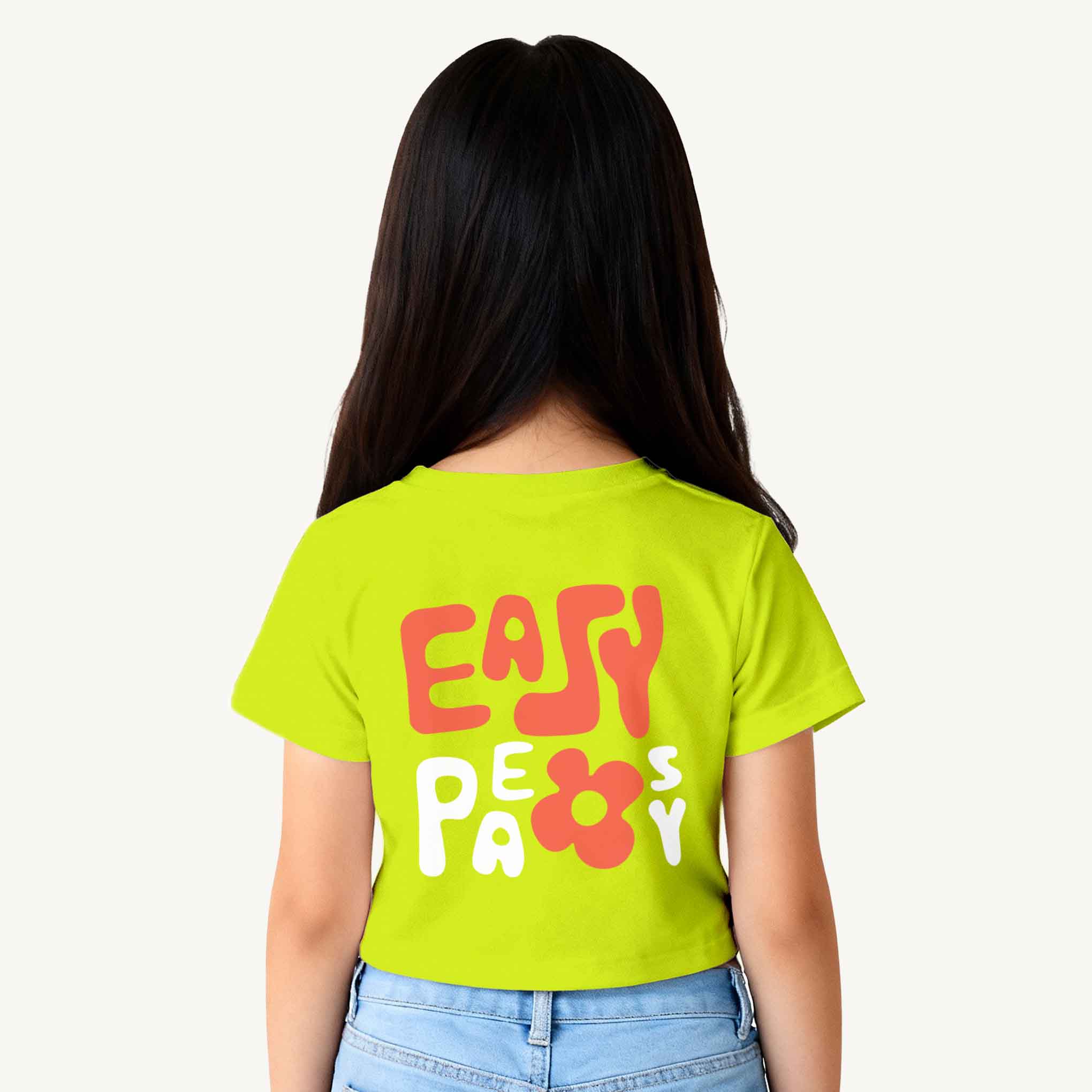 MiniSoft Cotton Crop Top – Easy Peasy  Neon
