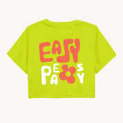 MiniSoft Cotton Crop Top – Easy Peasy  Neon