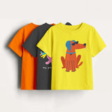 Girls - Pack Of 3 Minisoft Cotton Tees