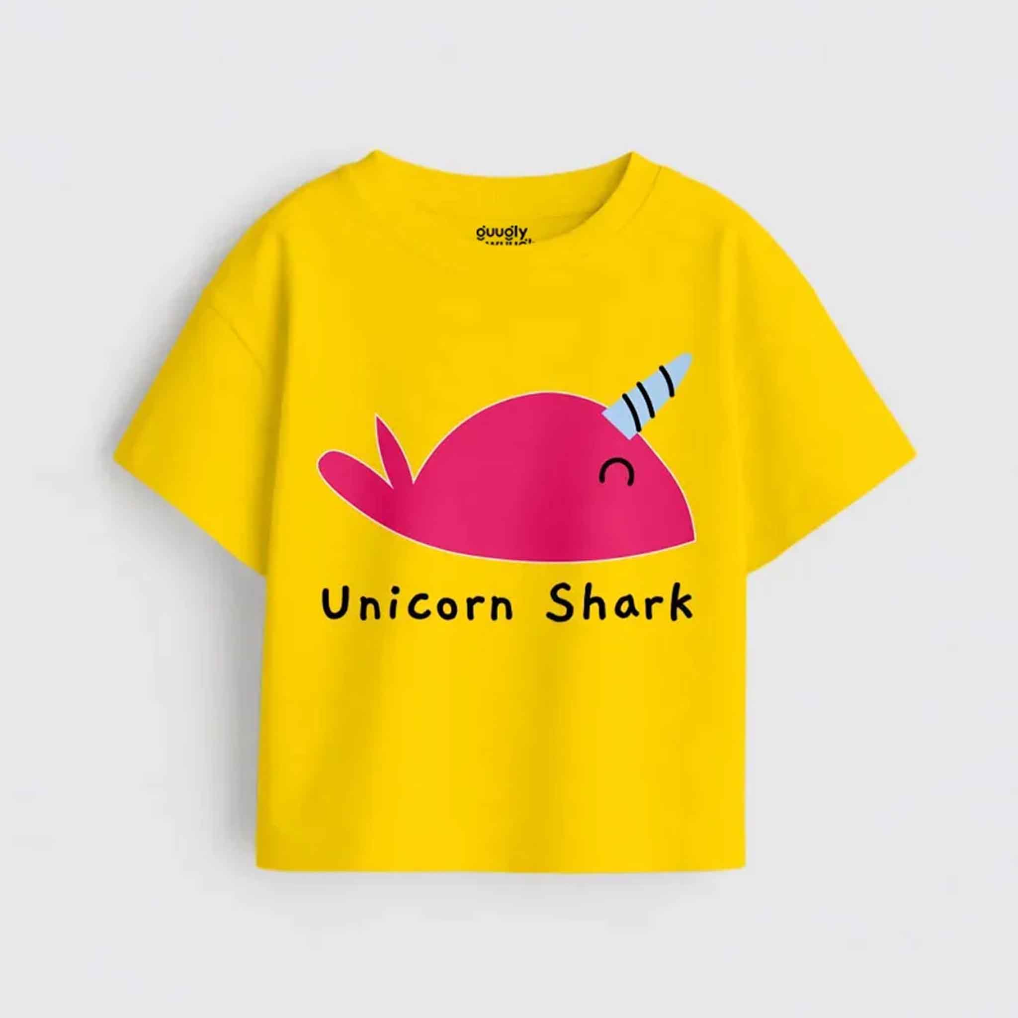 MiniSoft Cotton Tee – Unicorn Shark