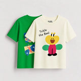 Girls - Pack Of 2 Minisoft Cotton Tees