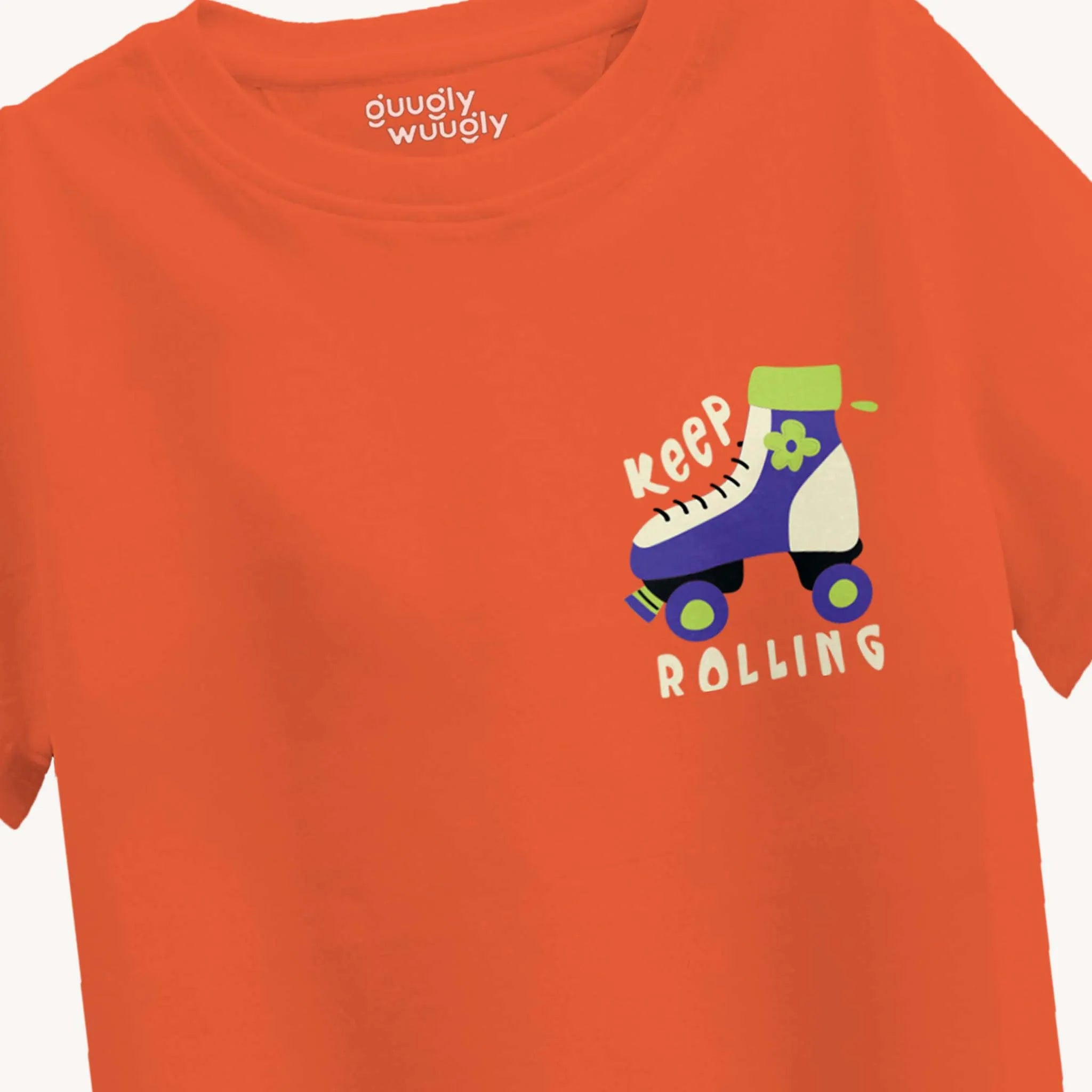 MiniSoft Cotton Tee – Rust Keep Rolling Rust
