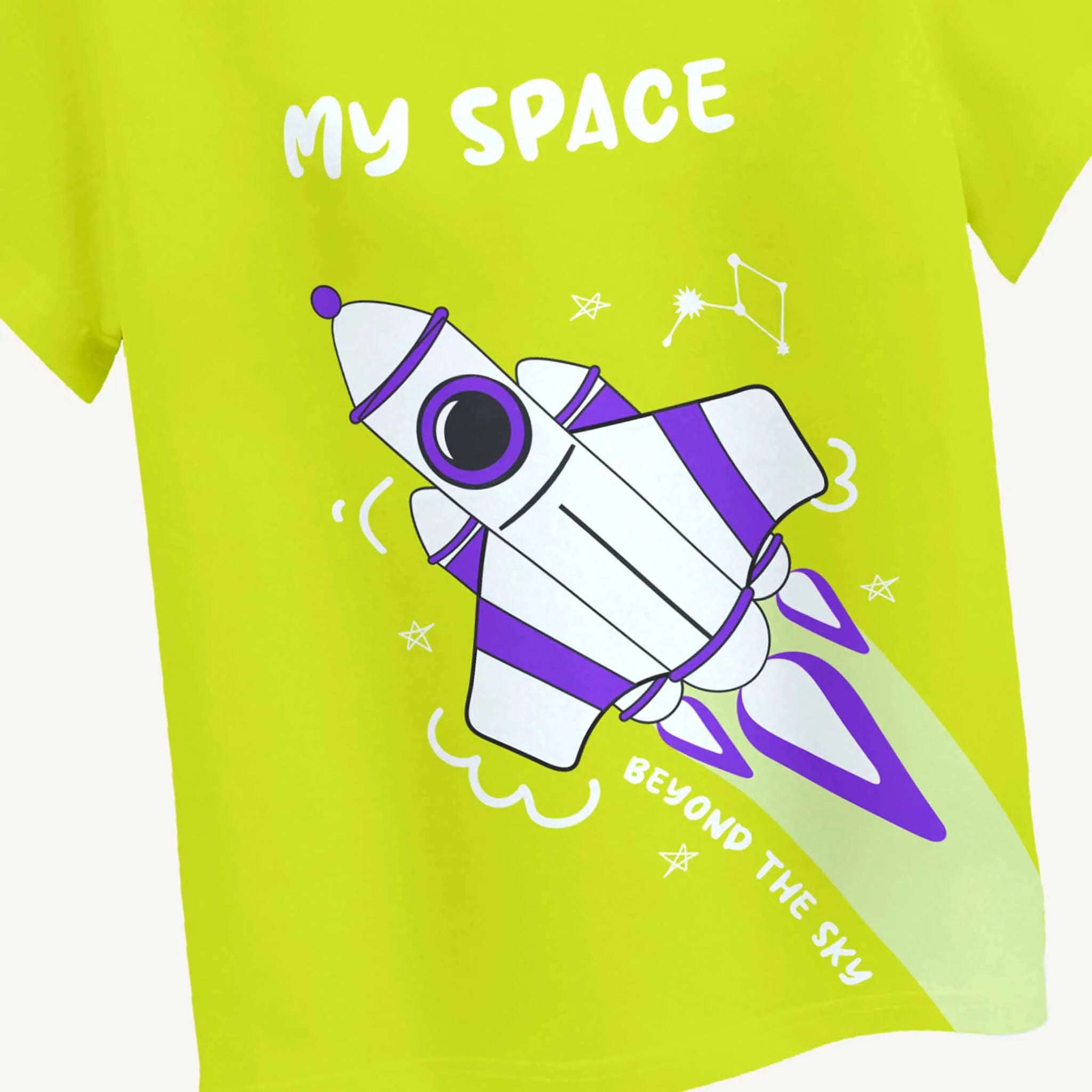 MiniSoft Cotton Tee – My Space Neon