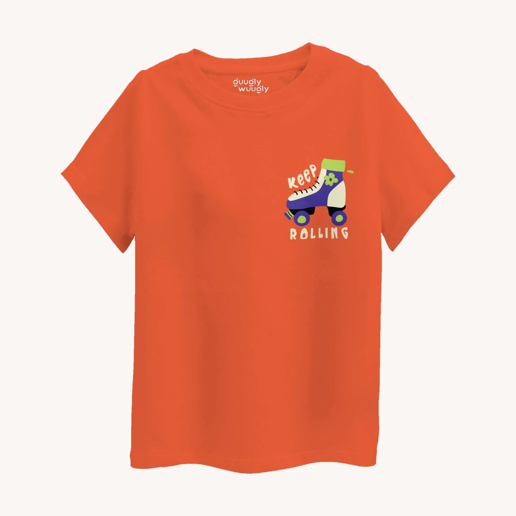 MiniSoft Cotton Tee – Rust Keep Rolling Rust