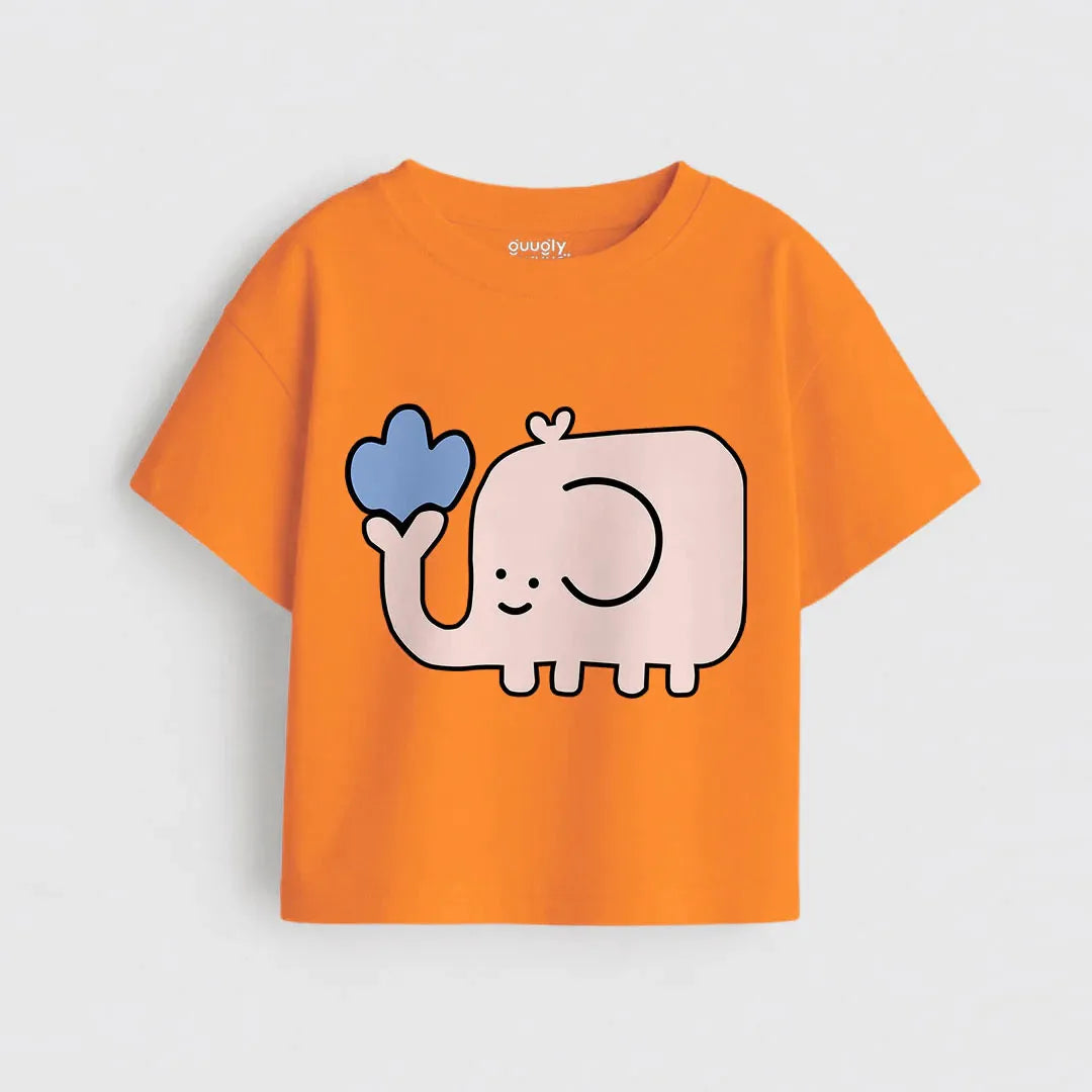 MiniSoft Cotton Tee – Cute Elephant