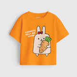 Girls Orange MiniSoft Cotton Tee – Carrot Grow