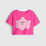 Girls Octo Smile Crop-Top