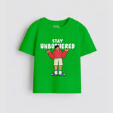 Boys Green MiniSoft Cotton Tee – Stay Unbothered