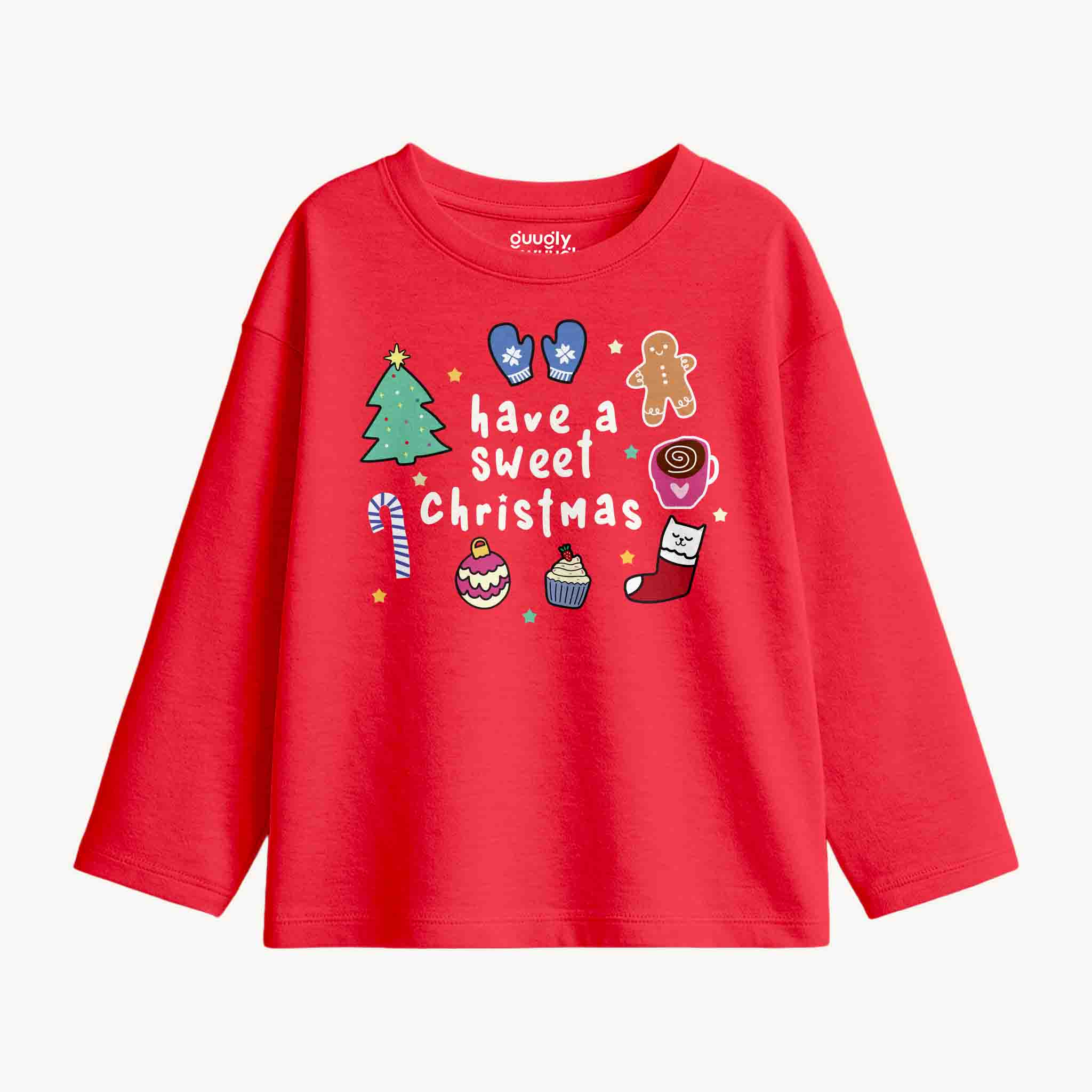 MiniSoft Cotton Long-Sleeve Tee – Sweet Christmas