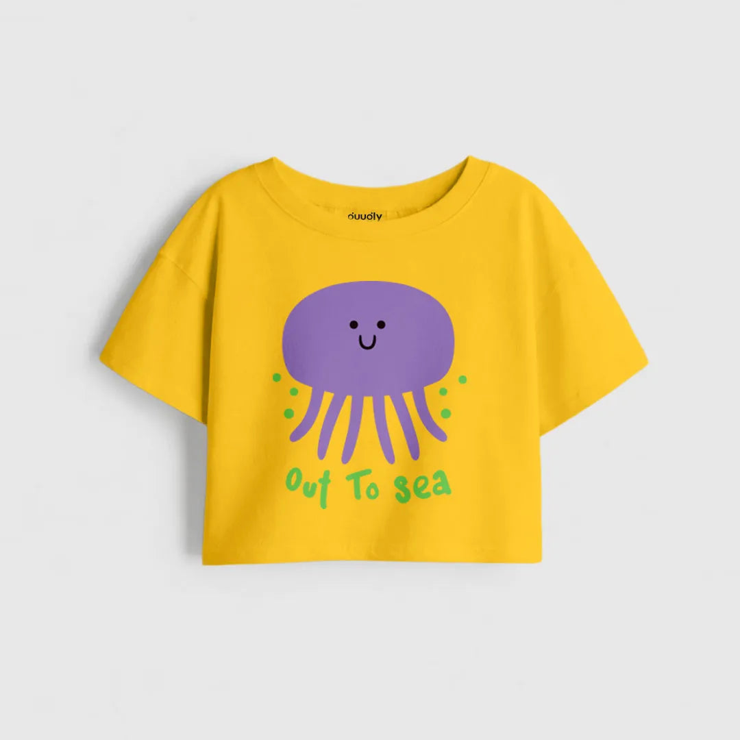 MiniSoft Cotton Crop Top – Out to Sea