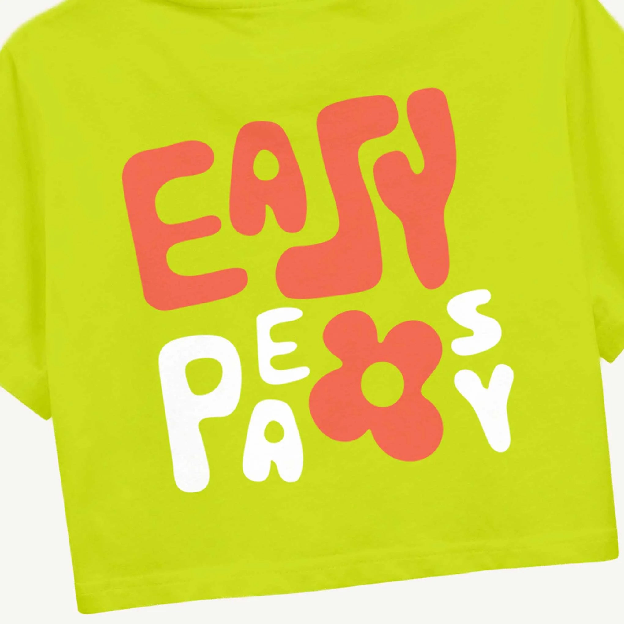 MiniSoft Cotton Crop Top – Easy Peasy  Neon