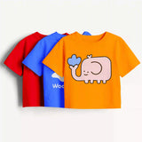 Girls - Pack Of 3 Minisoft Cotton Crop Tops