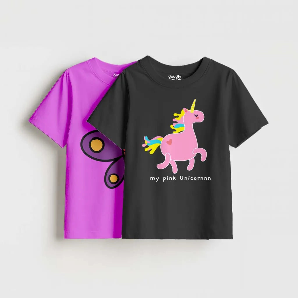 Girls - Pack Of 2 Minisoft Cotton Tees
