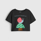 MiniSoft Cotton Crop Top – Mushroom Wonderland