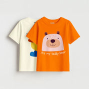 Girls - Pack Of 2 Minisoft Cotton Tees