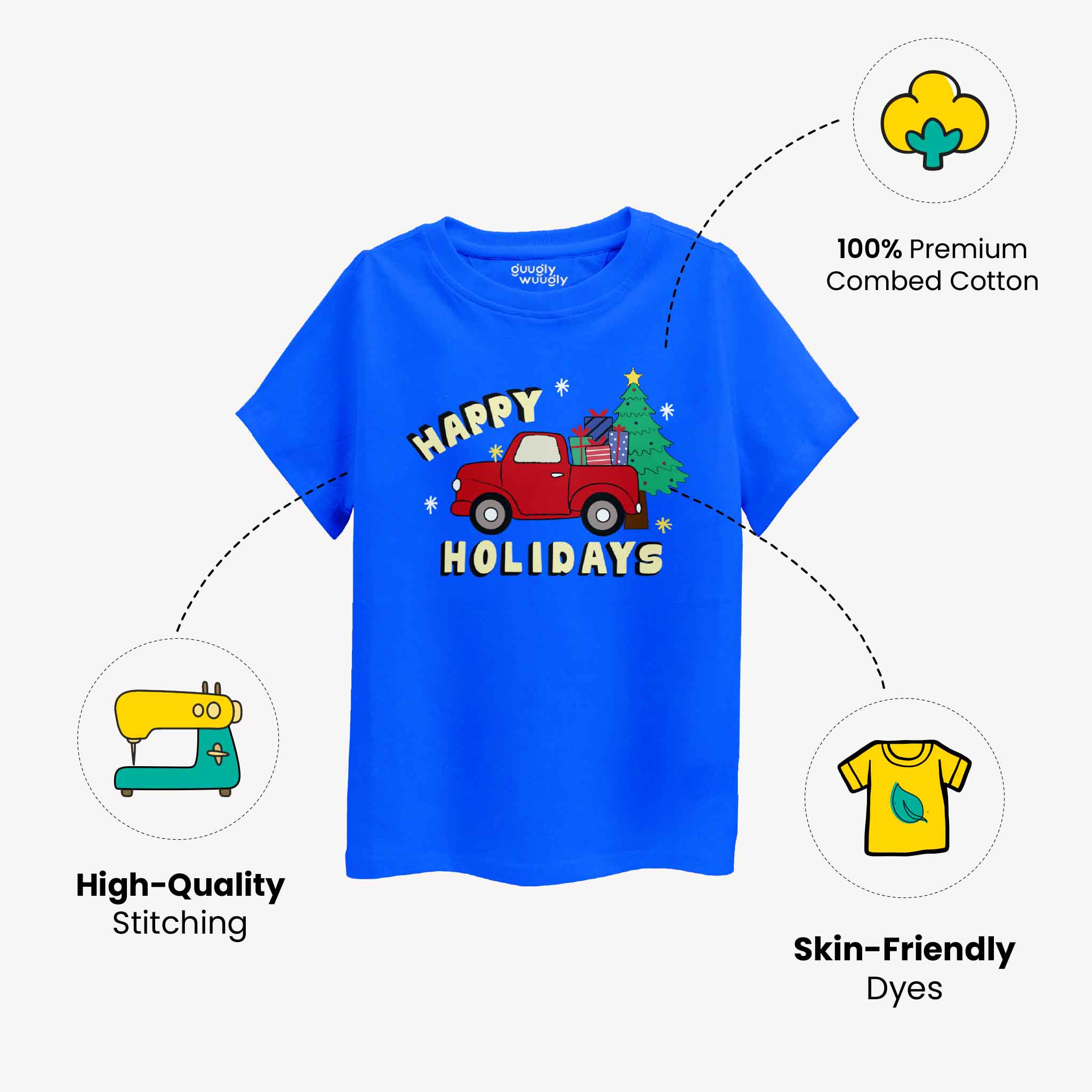 MiniSoft Cotton  Tee – Happy Holiday's