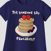 FlowSoft Cotton A-Line Dress – Pancakes Print (Toddlers)