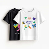 Girls - Pack Of 2 Minisoft Cotton Tees