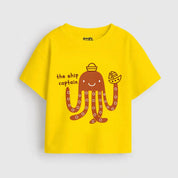 Girls Yellow MiniSoft Cotton Tee – Ship Captain