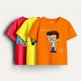 Boys - Pack Of 3 Minisoft Cotton Tees