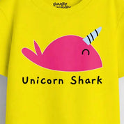 MiniSoft Cotton Tee – Pink Unicorn Shark