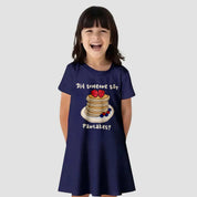 FlowSoft Cotton A-Line Dress – Pancakes Print (Toddlers)