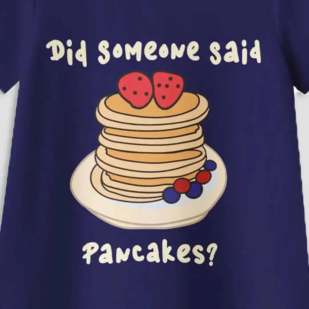 FlowSoft Cotton A-Line Dress – Pancakes Print (Toddlers)