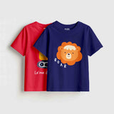 Boys - Pack Of 2 Minisoft Cotton Tees