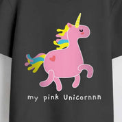MiniSoft Cotton Tee – Pink Unicorn