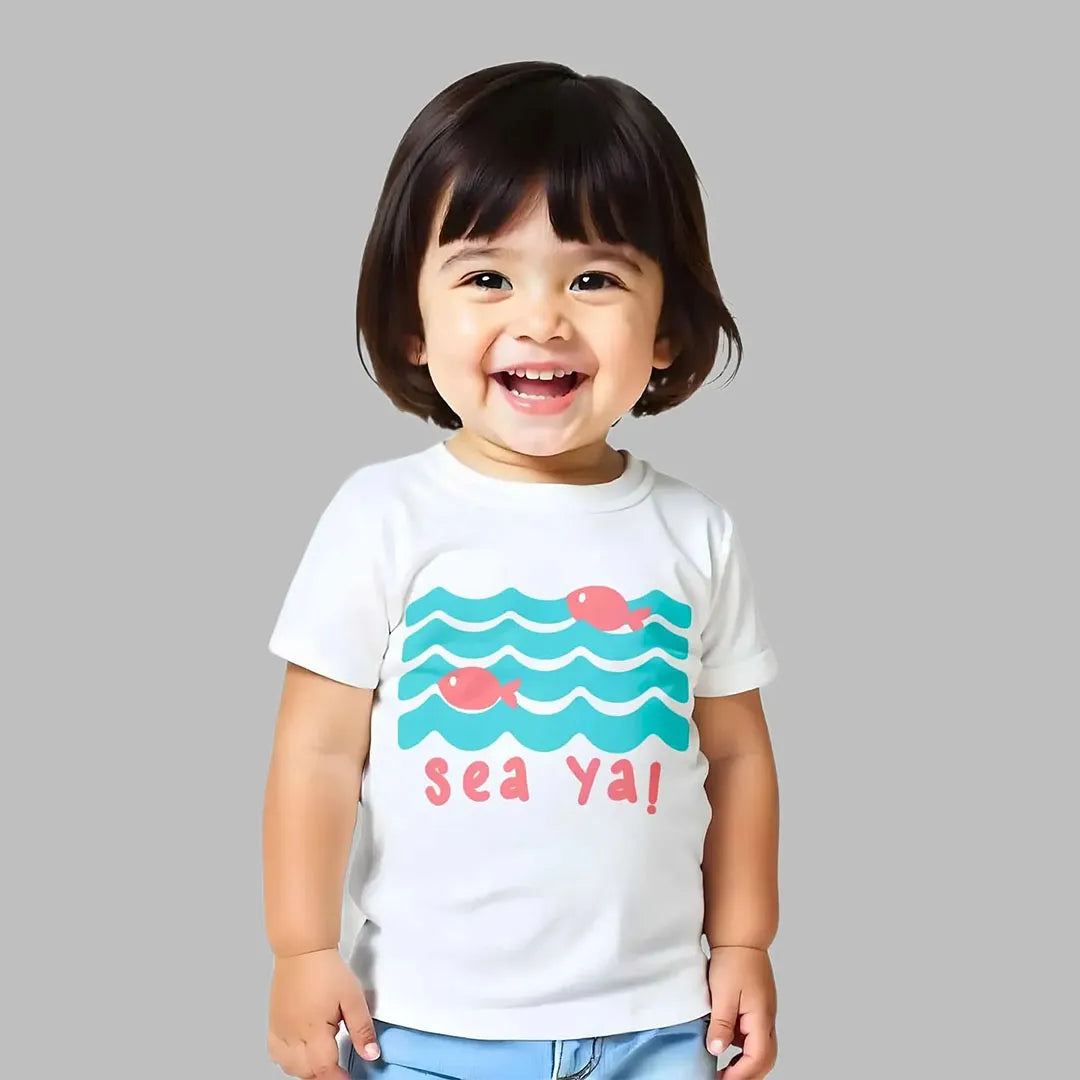 MiniSoft Cotton Tee – Sea Ya