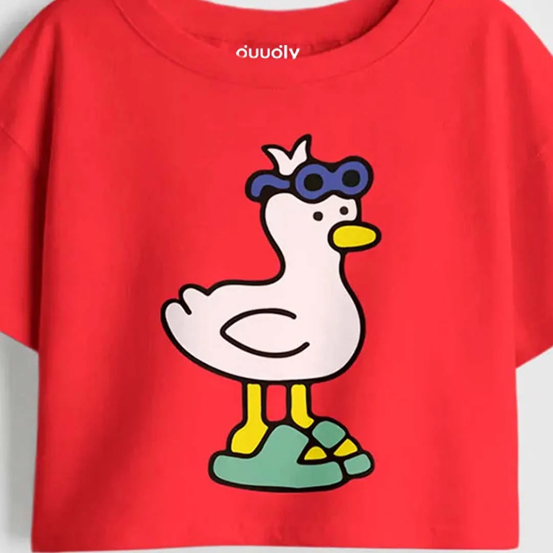 MiniSoft Cotton Crop Top – Cool Duck