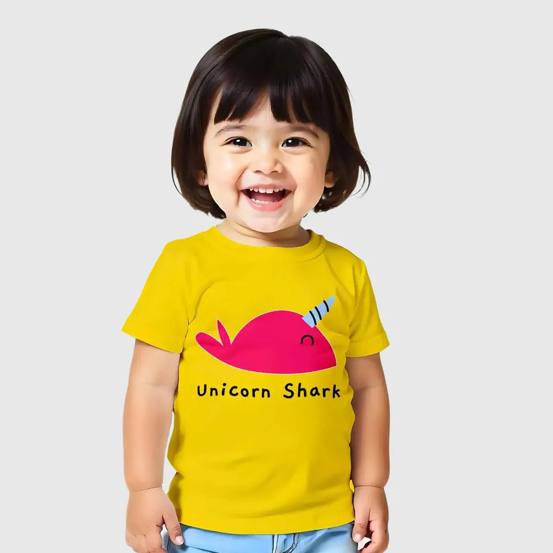 MiniSoft Cotton Tee – Unicorn Shark