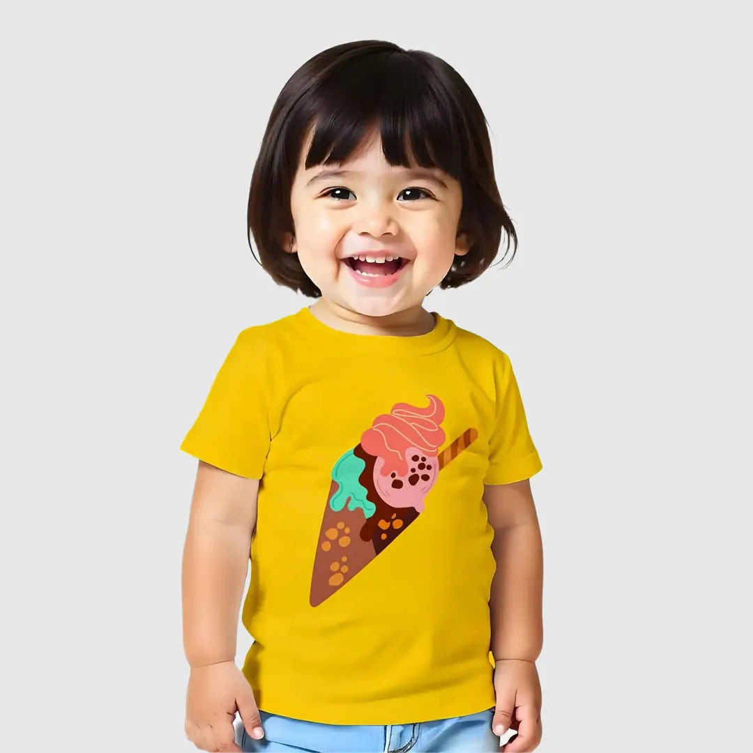 Girls-Pack Of 3 Minisoft Cotton Tees