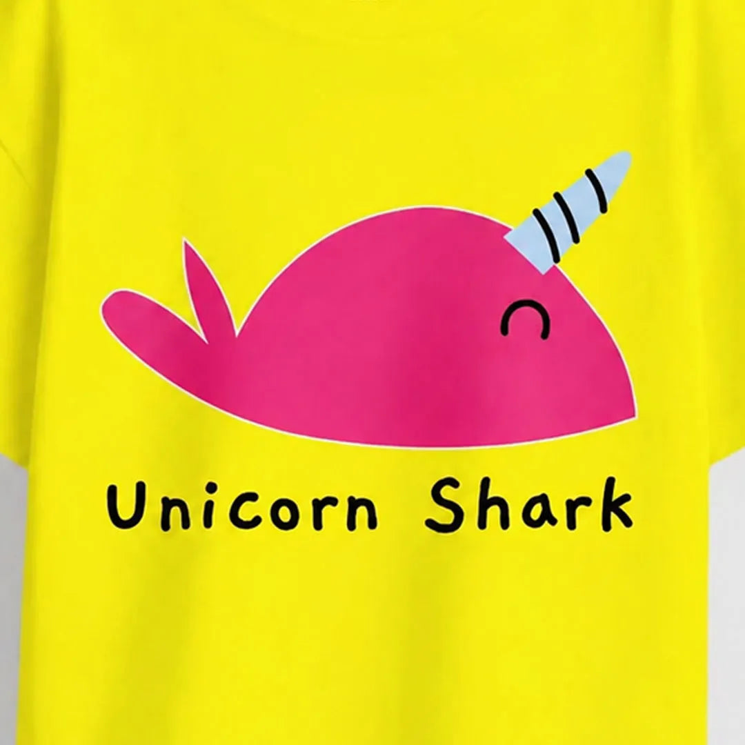 MiniSoft Cotton Tee – Unicorn Shark