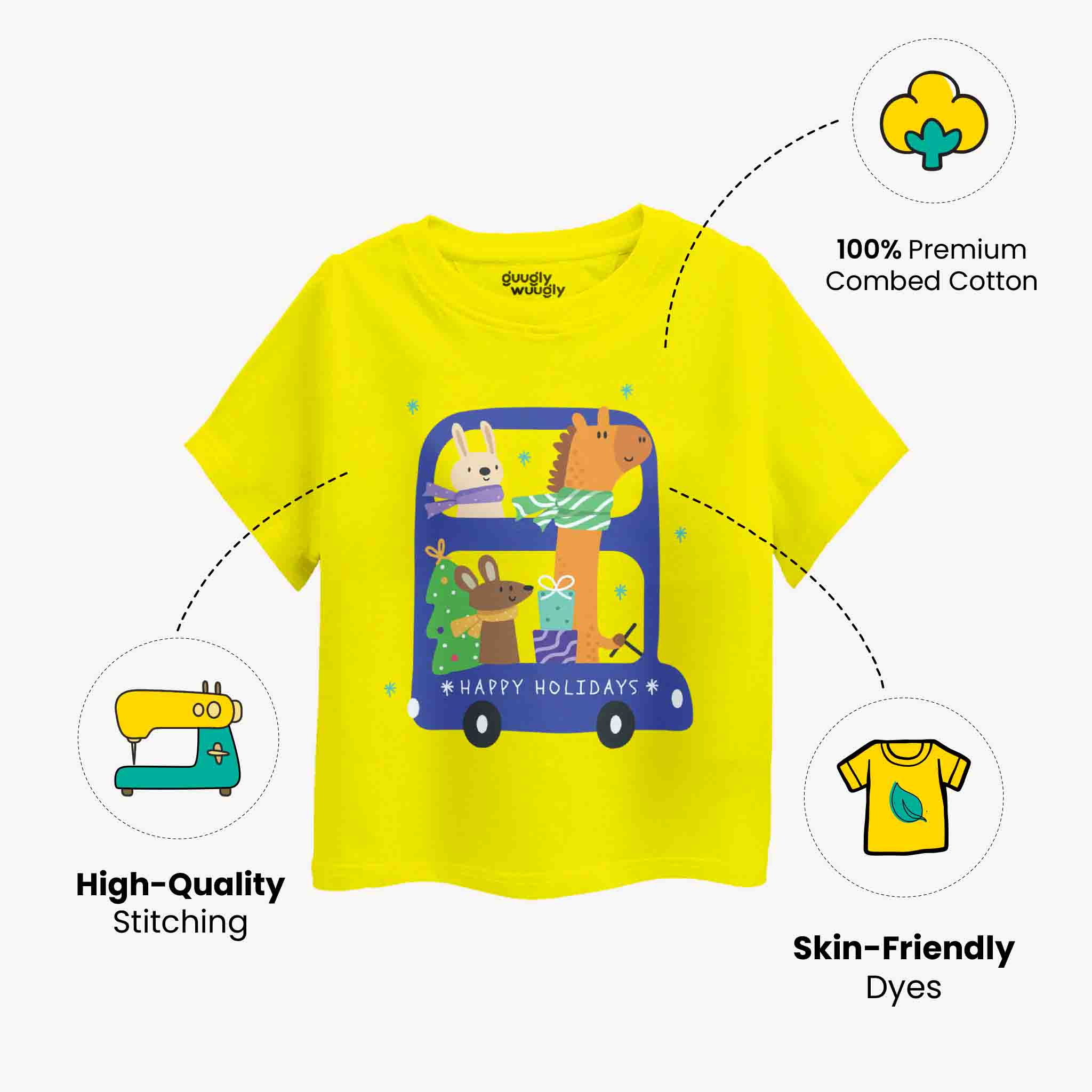MiniSoft Cotton Tee – Happy Holiday Van