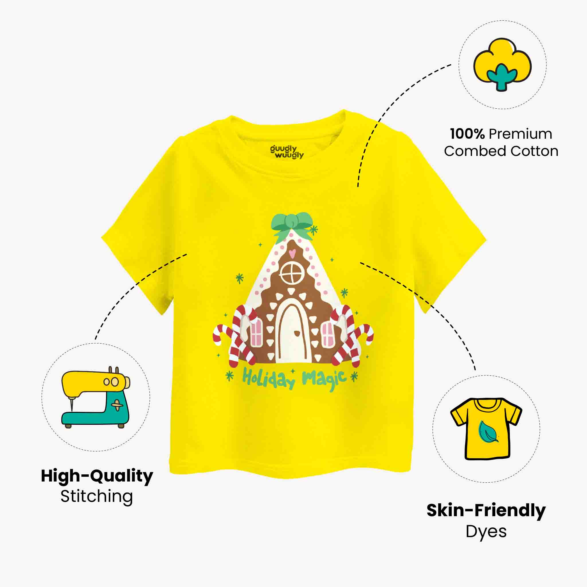 MiniSoft Cotton Tee – Holiday Magic T-shirt