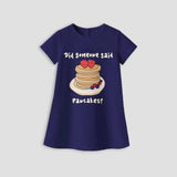 FlowSoft Cotton A-Line Dress – Pancakes Print (Toddlers)