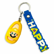 Kids Happy Keychain Yellow