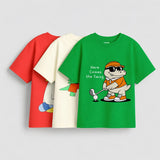 Boys - Pack Of 3 Minisoft Cotton Tees